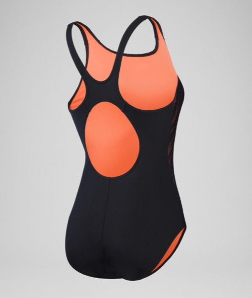 Купальник Speedo HyperBoom Placement Muscleback (Женский; 42 (54); черный/красный принт)